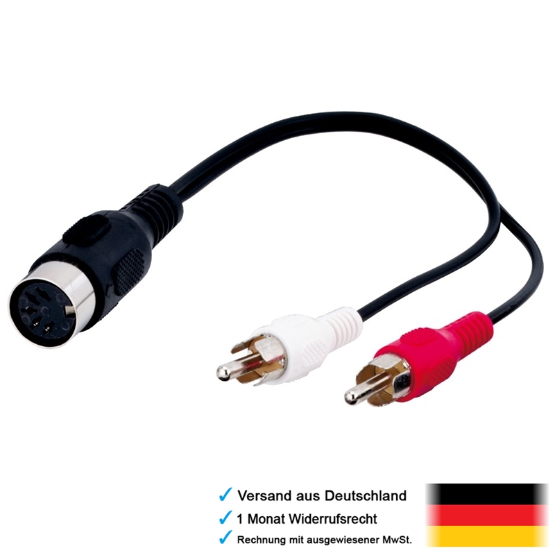 MIDI Kabel Kupplung Audio Adapter Verbinder Verbindungsstück Buchse Audiokabel 