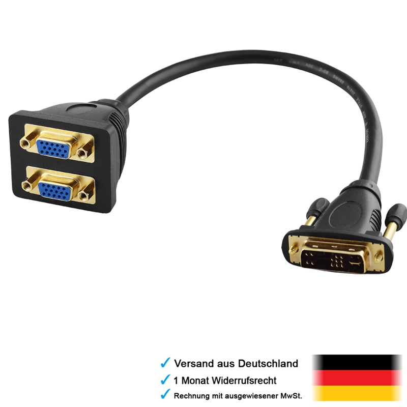SVGA weiblich auf DVI Stecker männlich TFT Adapter zum