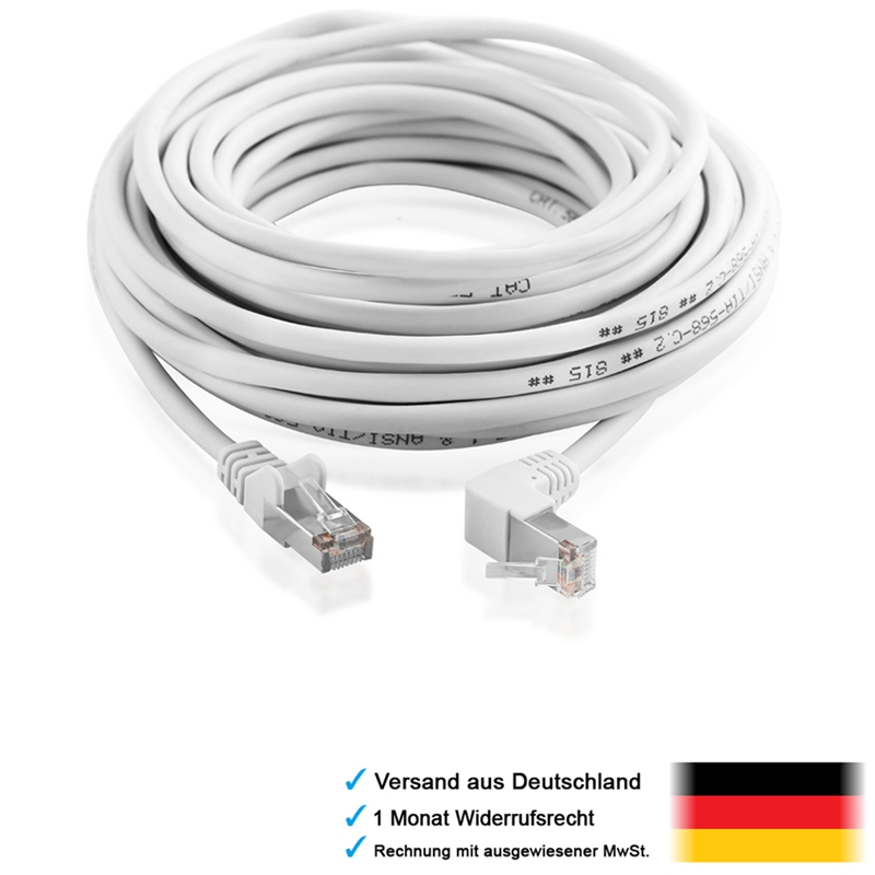 CAT5e DSL Patchkabel Netzwerkkabel Netzwerk LAN Kabel FUTP geschirmt 90° RJ45 eBay