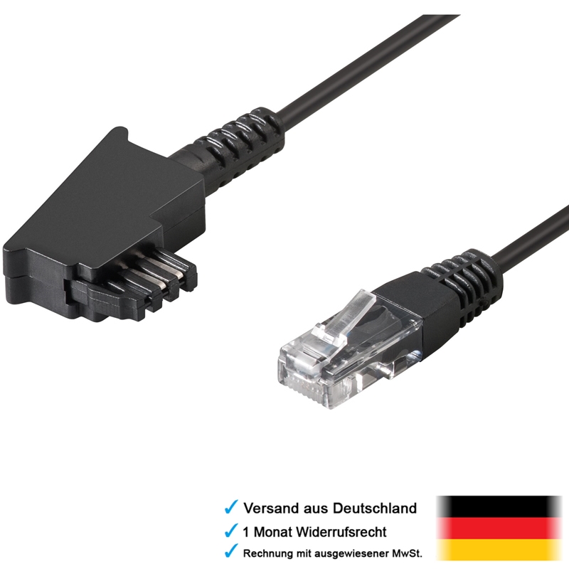Telefon LAN DSL Kabel für Router 1x TAEF TAEF auf RJ45 LAN Stecker eBay